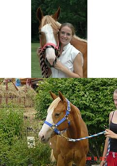 Alex and her filly Freedom